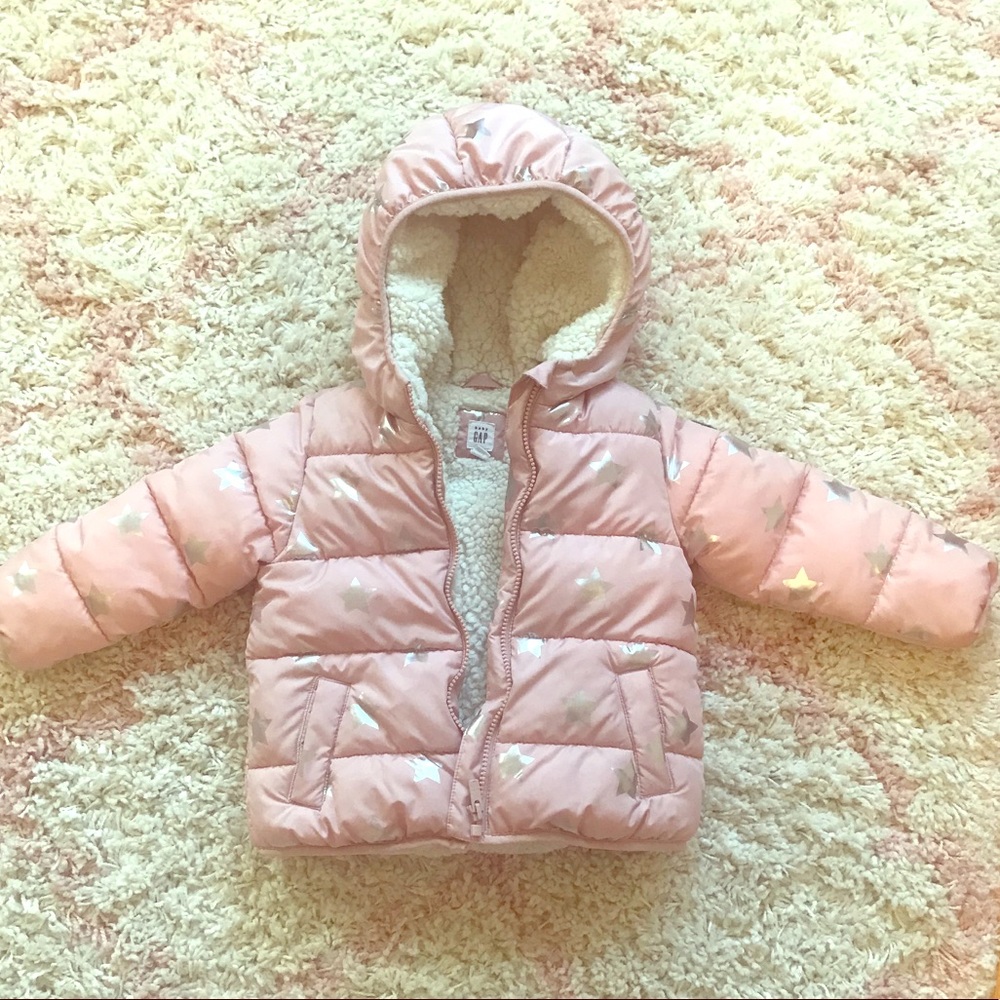 GAP Toddler Sherpa Puffer Coat